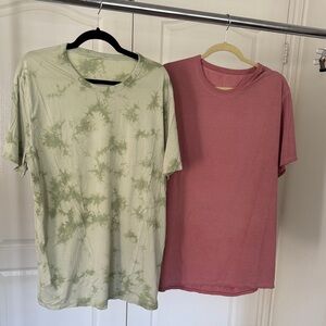 lululemon athletica Sage Tie-Dye Tee & Dusty Rose Tee Twin Pack